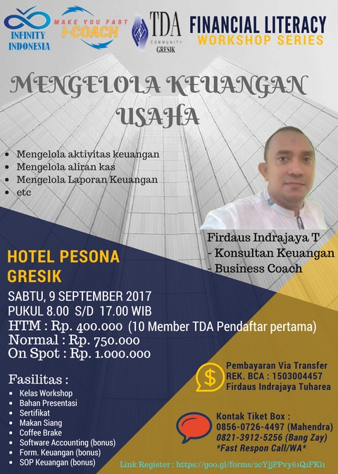 WORKSHOP TDA GRESIK : MENGELOLA KEUANGAN USAHA