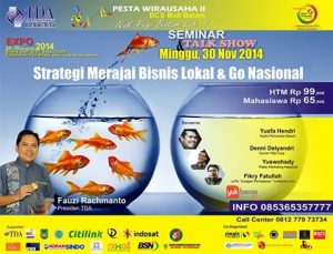 24 - 30 November 2014 Pesta Wirausaha TDA Batam - Pesta Wirausaha 15 Kota di Indonesia