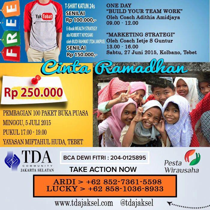 27 Juni 2015 Seminar 'Build Your Teamwork & Marketing Strategy' - TDA Jakarta Selatan Forum