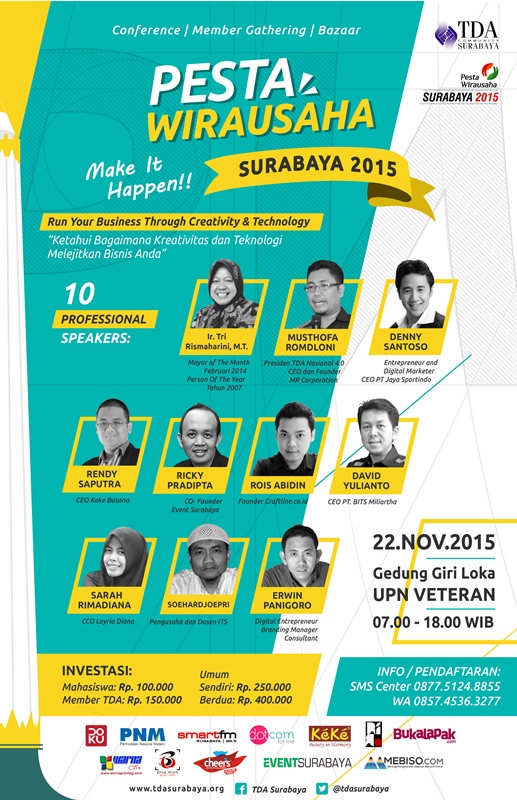 22 November 2015 Pesta Wirausaha Surabaya – TDA Surabaya