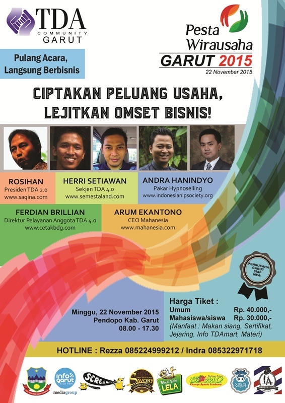 22 November 2015 Pesta Wirausaha Garut - TDA Garut