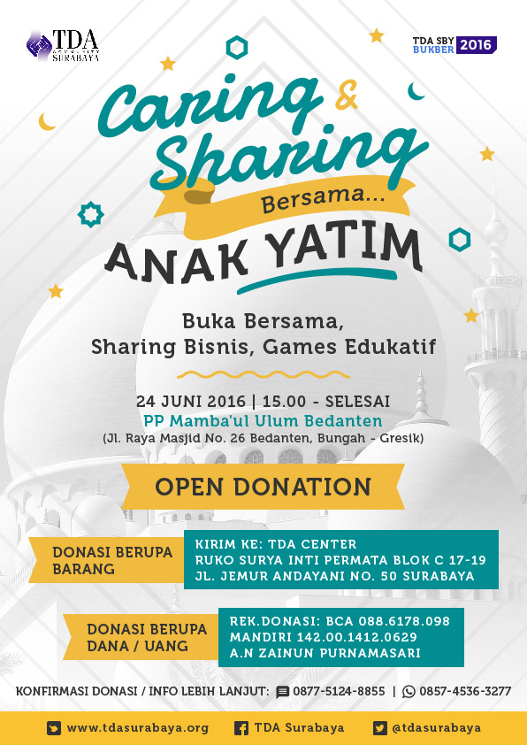 24 Juni 2016 Buka Bersama, Berbagi Bisnis, Permainan Edukatif - TDA Surabaya Forum