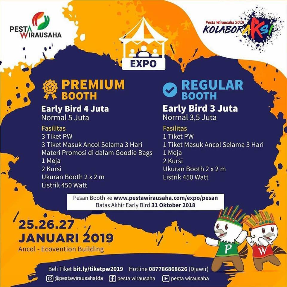Info Pesan Booth Stand Expo Pesta Wirausaha 2019