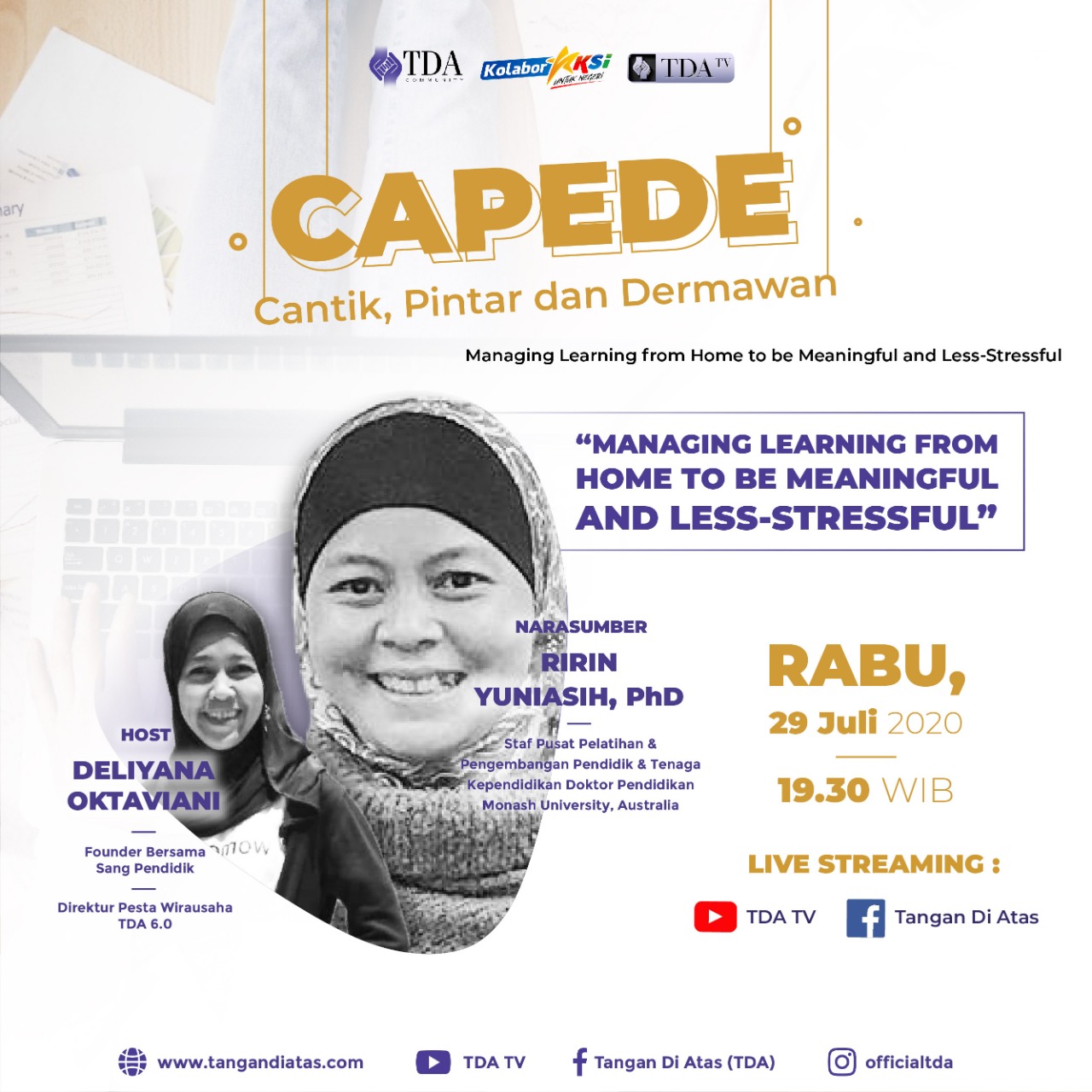 CaPeDe: How to Managing Learning From Home to be Meaningful & Less Stressful